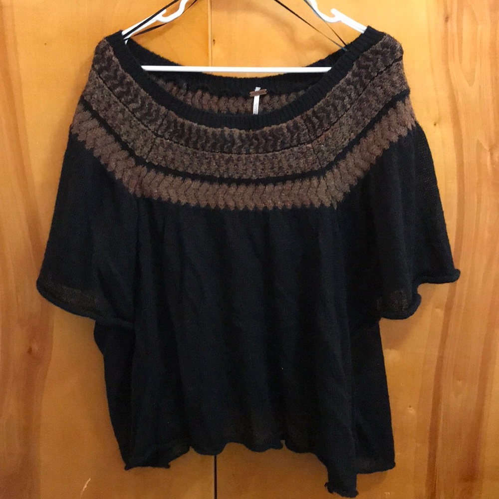 Free People knit off-shoulder sweater